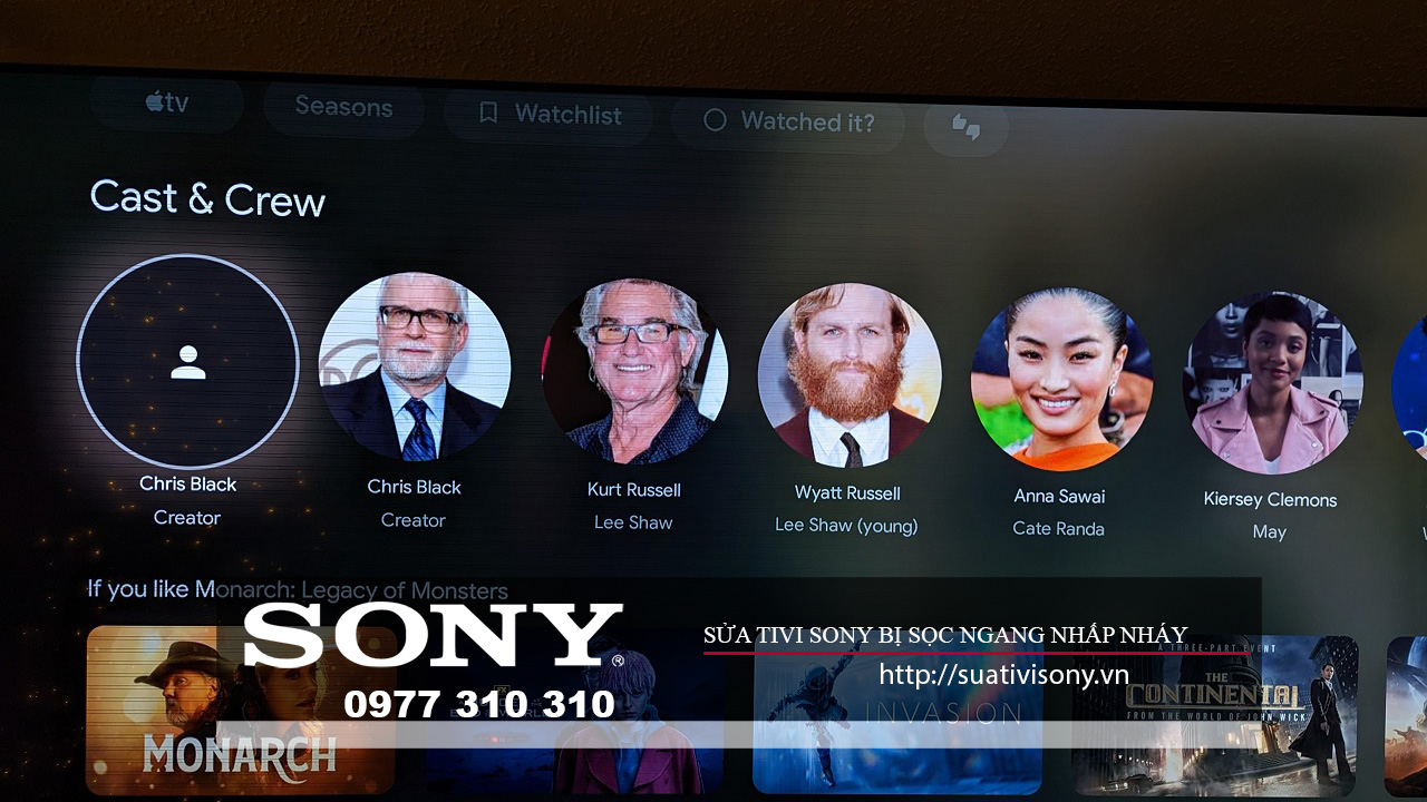 sửa tivi Sony bị sọc ngang nhấp nháy